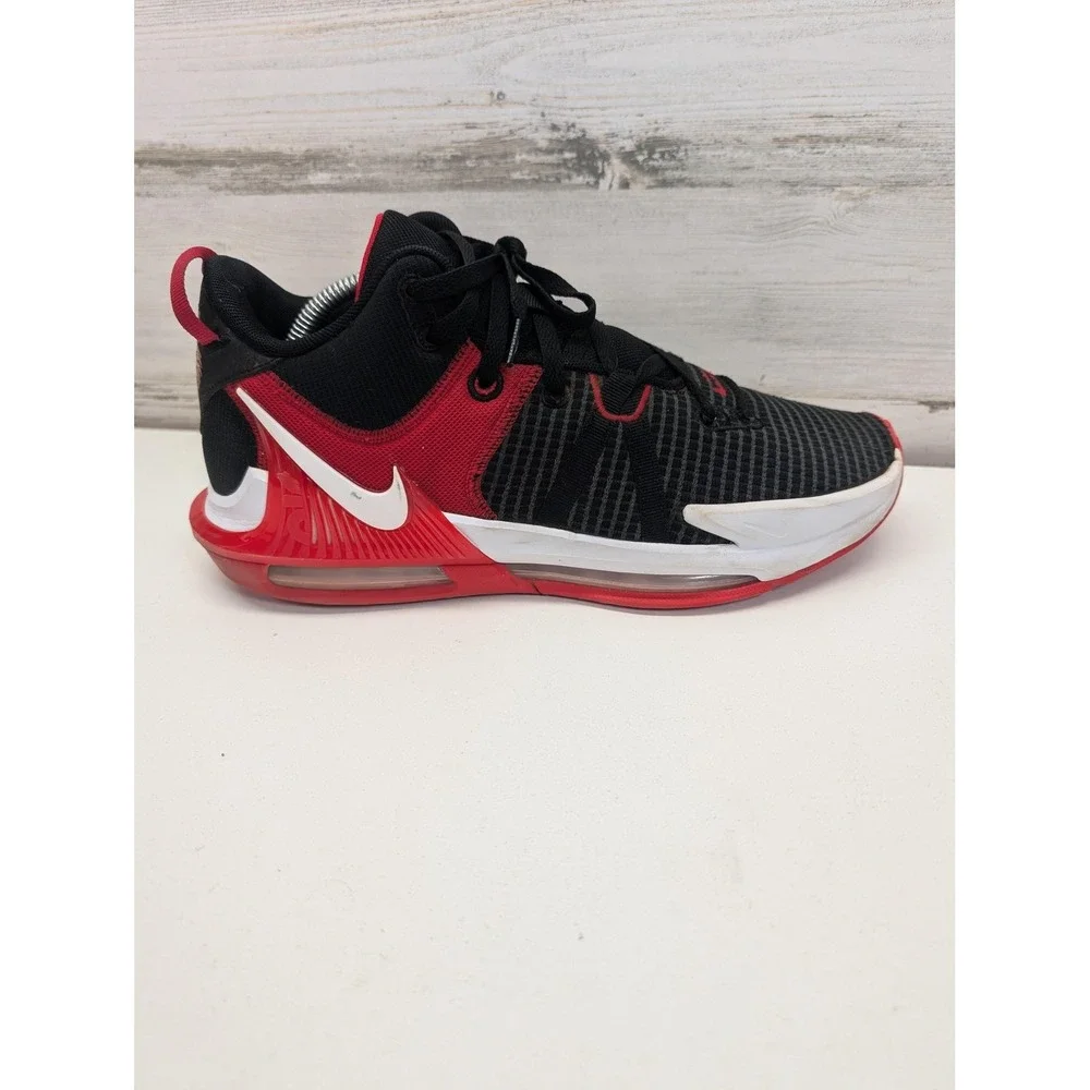 Nike LeBron Witness 7 Black University Red Basketball Shoes DM1123-005 Mens 10.5